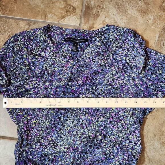 White House Black Market Top – Women’s Small, Short Sleeve, Cinched Side - Picture 5 of 6